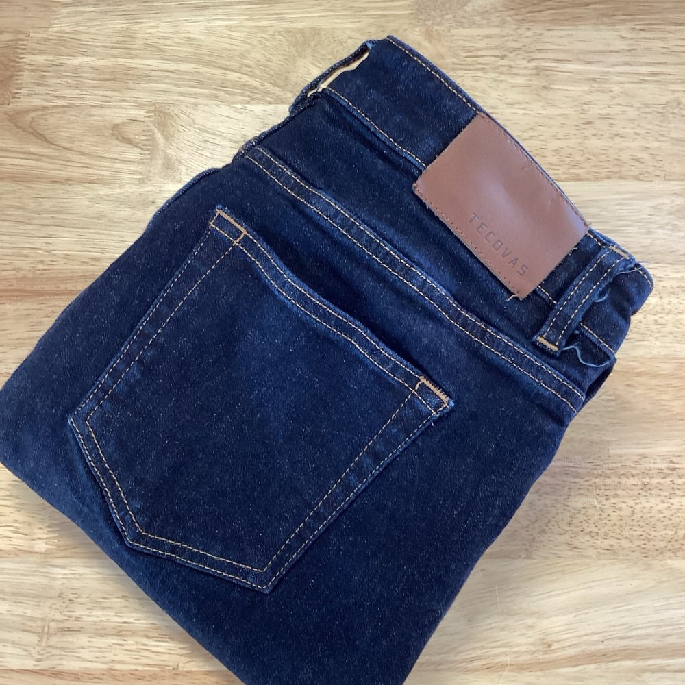 EUC Ladies‎ Tecovas High Rise Straight Jeans - Dark Wash- Size 30